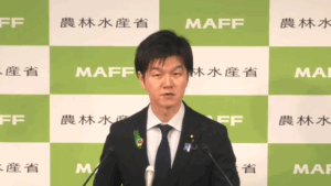 鈴木農相  7月7日記者会見「米の価格見通しが過去最低、鹿児島県産の早場米価格が前年比2割安で需給緩和の観測が強まる」